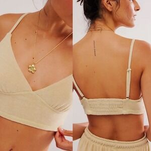 Free People Gimme More Lounge Yellow‎ Combo Brami Summer Terrycloth Large NWOT